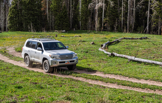 off roading to a campsite