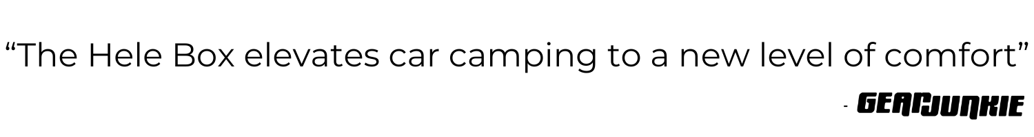 Hele Box car camping platform