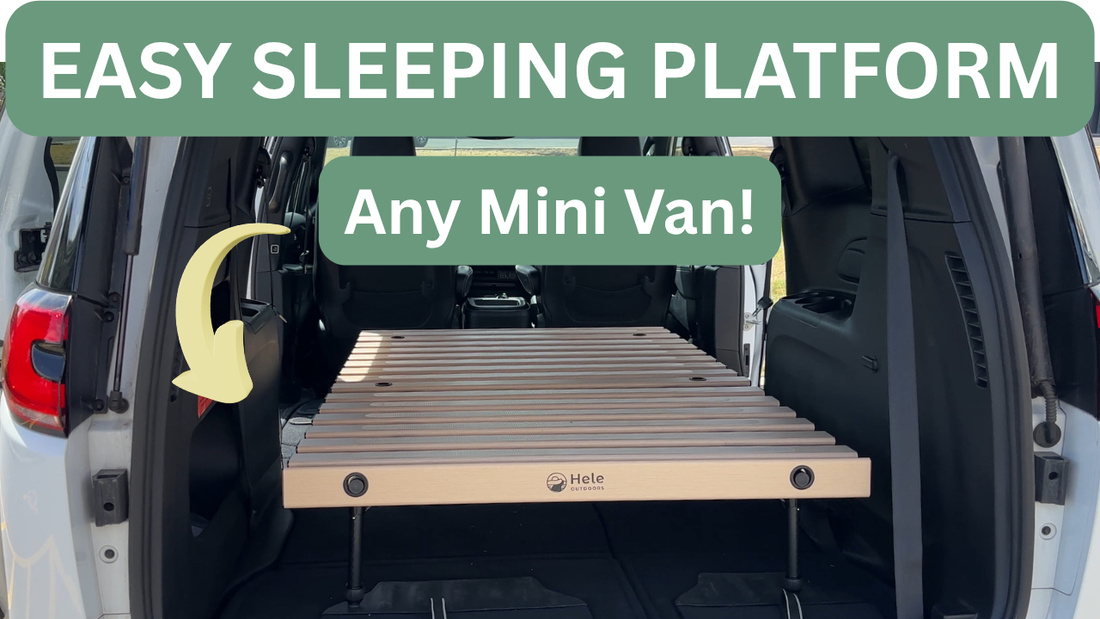 Sleeping platform for minivans
