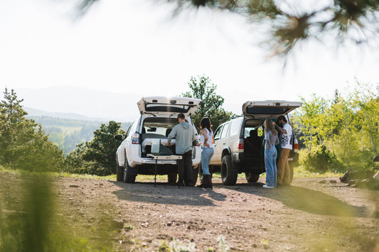 Car camping with friends