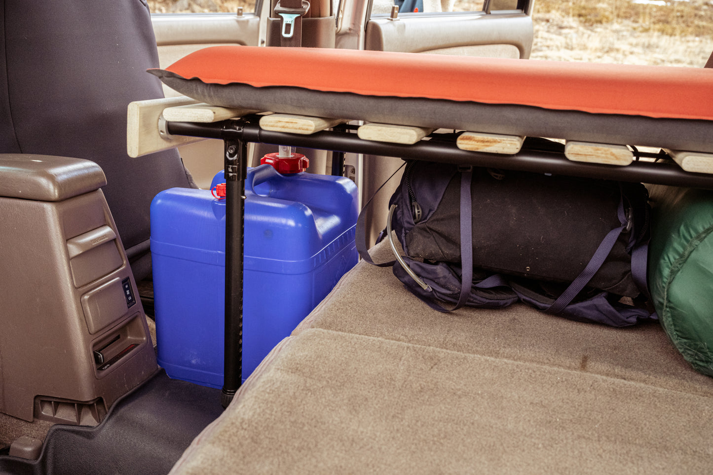 Car Camping platform with storage - extended legs