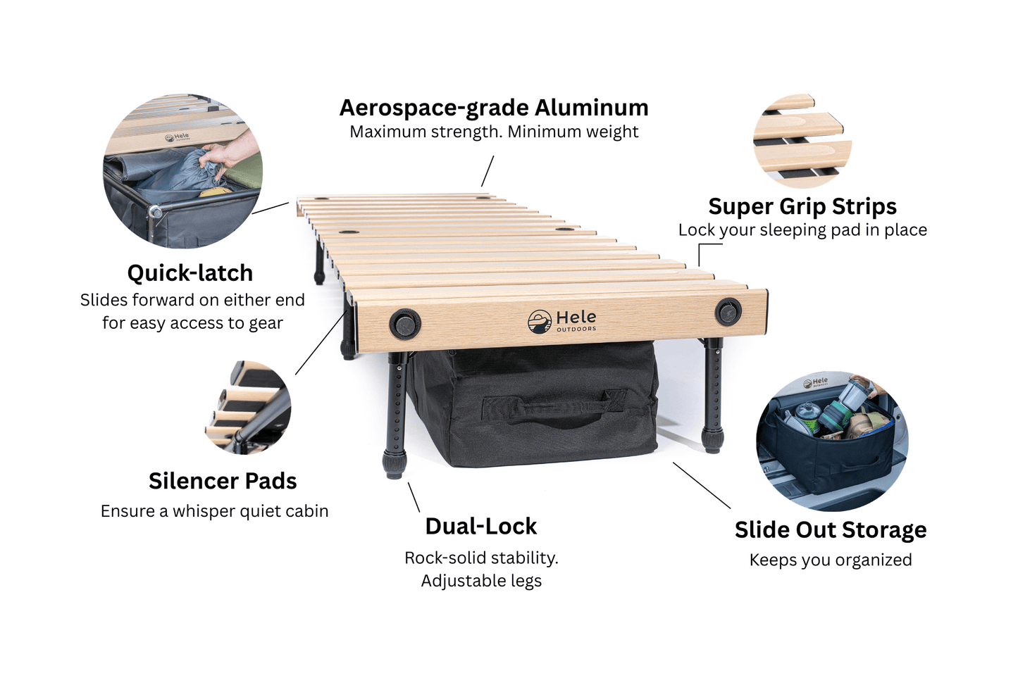 Hele Box sleeping platforms unique features